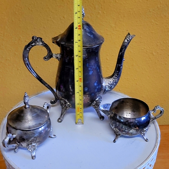 Silver Plated Tea Set - Picture 2 of 6